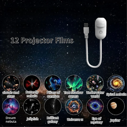 Galaxy Star Projector Night Light — Romantic Couple Gift